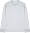 Joe's USA Organic Cotton Long Sleeve Tee Cool Heather Grey XS Long Sleeve T-Shirts