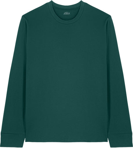 Joe's USA Organic Cotton Long Sleeve Tee Glazed Green XS Long Sleeve T-Shirts