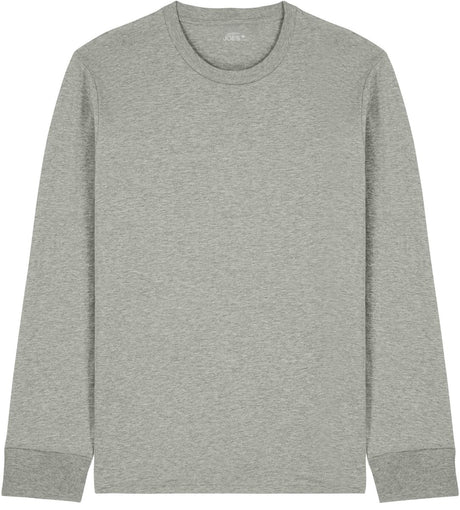 Joe's USA Organic Cotton Long Sleeve Tee Heather Grey XS Long Sleeve T-Shirts