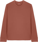 Joe's USA Organic Cotton Long Sleeve Tee Heritage Brown XS Long Sleeve T-Shirts