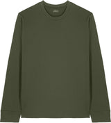Joe's USA Organic Cotton Long Sleeve Tee Khaki Green XS Long Sleeve T-Shirts