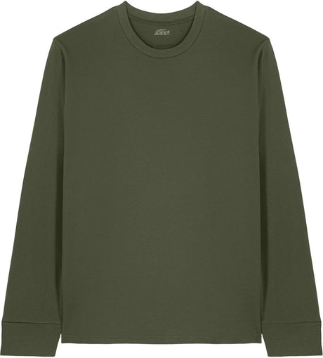 Joe's USA Organic Cotton Long Sleeve Tee Khaki Green XS Long Sleeve T-Shirts