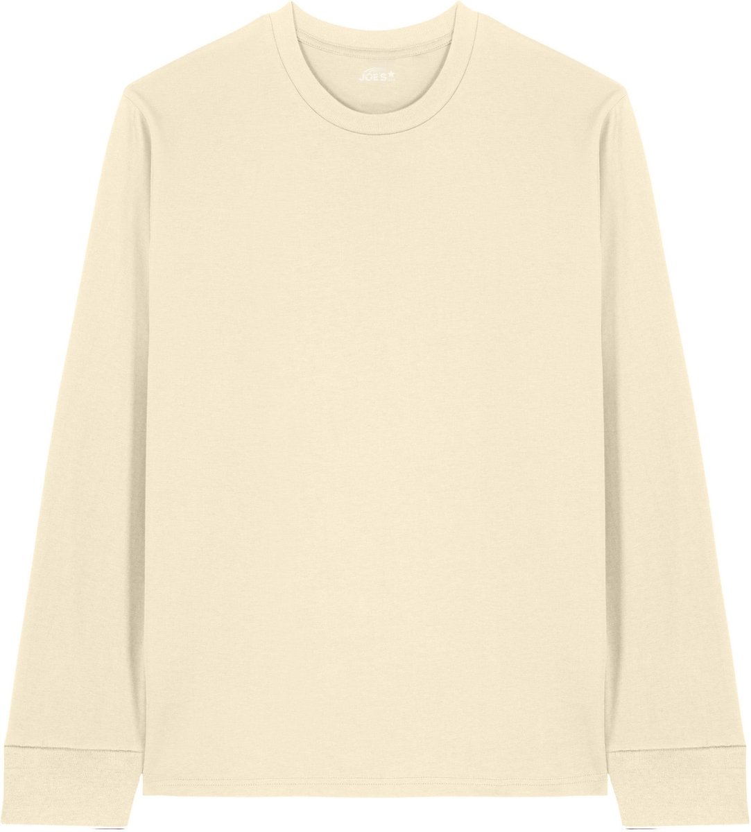 Joe's USA Organic Cotton Long Sleeve Tee Natural Raw XS Long Sleeve T-Shirts
