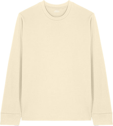 Joe's USA Organic Cotton Long Sleeve Tee Natural Raw XS Long Sleeve T-Shirts
