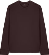 Joe's USA Organic Cotton Long Sleeve Tee Red Brown XS Long Sleeve T-Shirts
