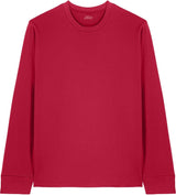 Joe's USA Organic Cotton Long Sleeve Tee Red XS Long Sleeve T-Shirts