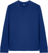Joe's USA Organic Cotton Long Sleeve Tee Worker Blue XS Long Sleeve T-Shirts
