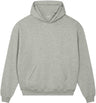 Joe's USA Organic Cotton Unisex Dry Hooded Sweatshirt Heather Grey XS Sweatshirts