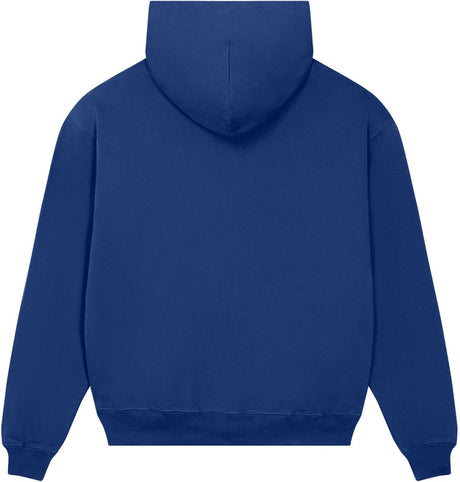Joe's USA Organic Cotton Unisex Dry Hooded Sweatshirt Worker Blue XS Sweatshirts