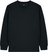 Joe's USA Organic Cotton Unisex Heavyweight Long Sleeve Tee Black XS Long Sleeve T-Shirts