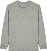 Joe's USA Organic Cotton Unisex Heavyweight Long Sleeve Tee Heather Grey XS Long Sleeve T-Shirts