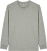 Joe's USA Organic Cotton Unisex Heavyweight Long Sleeve Tee Heather Grey XS Long Sleeve T-Shirts