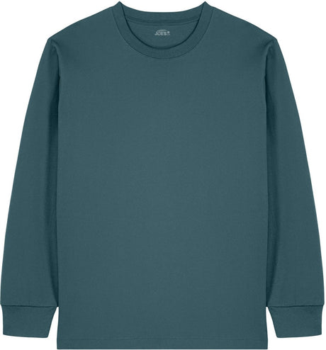 Joe's USA Organic Cotton Unisex Heavyweight Long Sleeve Tee Stargazer XS Long Sleeve T-Shirts