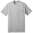 Joe's USA Pocket Tee Shirt - 50/50 Poly Cotton in Sizes S - 6XL Ash S Short Sleeve T-Shirts
