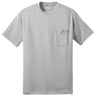 Joe's USA Pocket Tee Shirt - 50/50 Poly Cotton in Sizes S - 6XL Ash S Short Sleeve T-Shirts