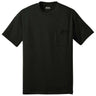 Joe's USA Pocket Tee Shirt - 50/50 Poly Cotton in Sizes S - 6XL Jet Black S Short Sleeve T-Shirts