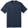 Joe's USA Pocket Tee Shirt - 50/50 Poly Cotton in Sizes S - 6XL Navy S Short Sleeve T-Shirts