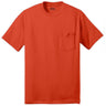Joe's USA Pocket Tee Shirt - 50/50 Poly Cotton in Sizes S - 6XL Orange S Short Sleeve T-Shirts