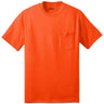 Joe's USA Pocket Tee Shirt - 50/50 Poly Cotton in Sizes S - 6XL Safety Orange S Short Sleeve T-Shirts