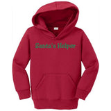 Joe's USA - Santas Helper Toddler Hoodies - Christmas Hooded Sweatshirts White with Red Santa's Helper 2T Sweatshirts