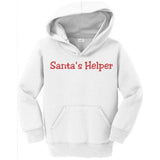 Joe's USA - Santas Helper Toddler Hoodies - Christmas Hooded Sweatshirts White with Red Santa's Helper 2T Sweatshirts