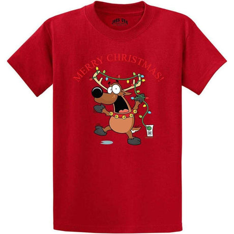 Joe's USA - Santa's Reindeer Collection Green Crewneck Sweatshirt Small