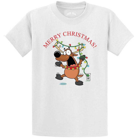 Joe's USA - Santa's Reindeer Collection Green Crewneck Sweatshirt Small