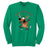 Joe's USA - Santa's Reindeer Collection Green Crewneck Sweatshirt Small