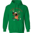 Joe's USA - Santa's Reindeer Collection Green Hoodie Small