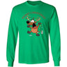 Joe's USA - Santa's Reindeer Collection Green Long Sleeve Tee Small