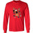 Joe's USA - Santa's Reindeer Collection Red Long Sleeve Tee Small