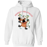 Joe's USA - Santa's Reindeer Collection White Hoodie Small