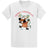 Joe's USA - Santa's Reindeer Collection White Short Sleeve Tee Small