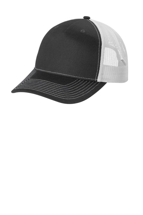 Joe's USA Snapback Five - Panel Trucker Cap Grey Steel/ White OSFA Hats