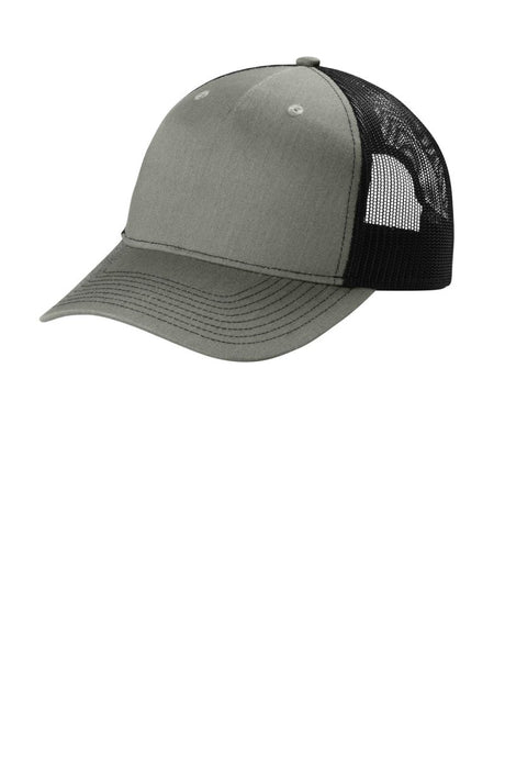 Joe's USA Snapback Five - Panel Trucker Cap Heather Grey/ Black OSFA Hats