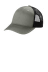 Joe's USA Snapback Five - Panel Trucker Cap Heather Grey/ Black OSFA Hats
