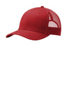 Joe's USA Snapback Trucker Cap Flame Red OSFA Hats