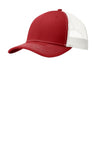 Joe's USA Snapback Trucker Cap Flame Red/ White OSFA Hats