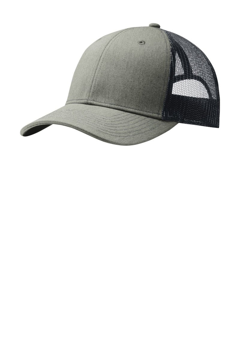 Joe's USA Snapback Trucker Cap Heather Grey/ Rich Navy OSFA Hats