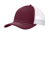 Joe's USA Snapback Trucker Cap Maroon/ White OSFA Hats