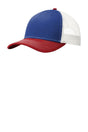 Joe's USA Snapback Trucker Cap Patriot Blue/ Flame Red/ White OSFA Hats