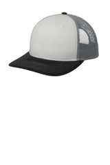 Joe's USA Snapback Trucker Cap White/ Black/ Gusty Grey OSFA Hats