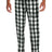 Joe's USA Soft Cotton Plaid Flannel Pants Black/ White Buffalo Check XS Flannel Pants
