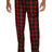 Joe's USA Soft Cotton Plaid Flannel Pants Red/ Black Buffalo Check XS Flannel Pants