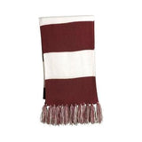 Joe's USA Spectator Scarf Maroon/ White Scarves