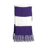 Joe's USA Spectator Scarf Purple/ White Scarves
