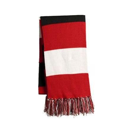 Joe's USA Spectator Scarf True Red/ White/ Black Scarves