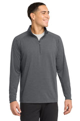 Joe's USA Stretch 1/4 - Zip Pullover Charcoal Grey Heather XS Activewear