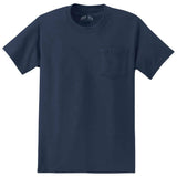 Joe's USA Tall Essential T-Shirt with Pocket Navy Large Tall Short Sleeve T-Shirts