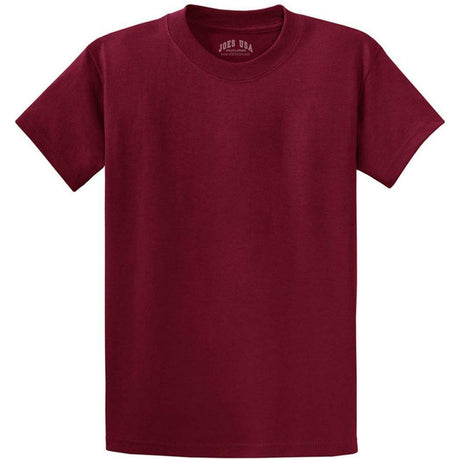 Joe's USA Tall Heavyweight 6.1 - ounce, 100% cotton T-Shirts in 50 Colors. Sizes LT - 4XLT Cardinal Large Tall Short Sleeve T-Shirts